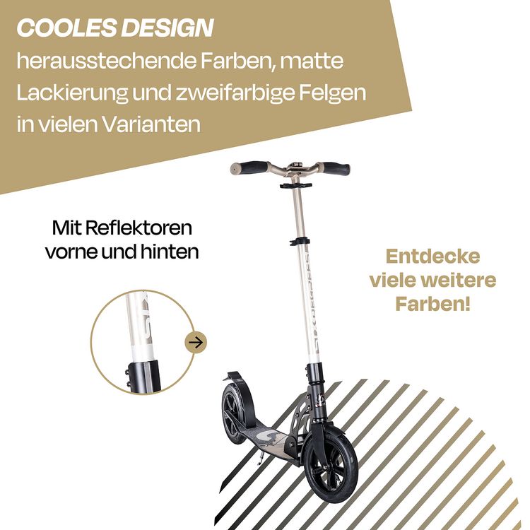 Produktbild: SIX DEGREES Alu Scooter Air 205 mm gold