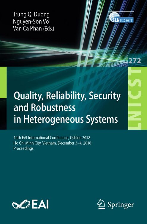 Produktbild: Quality, Reliability, Security and Robustness in Heterogeneous Systems