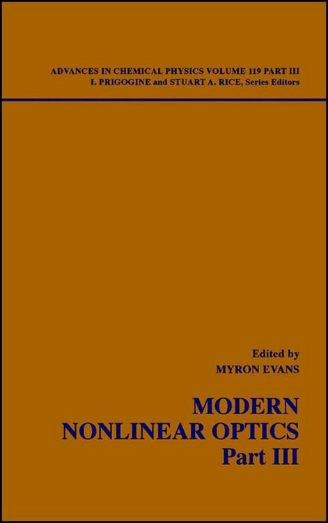 Produktbild: Modern Nonlinear Optics, Volume 119, Part 3