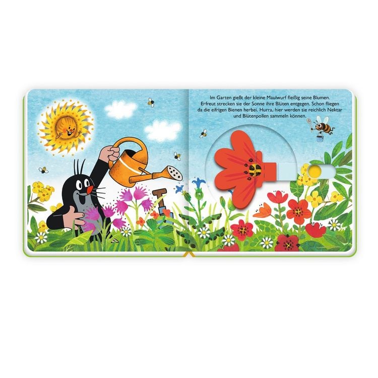 Produktbild: Tr&ouml;tsch Der kleine Maulwurf Spiel mit Pappenbuch mit Pop-up-Schiebern