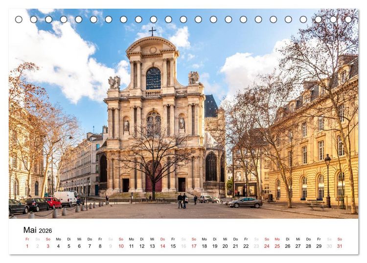 Produktbild: Paris, s'il vous pla&icirc;t! (Tischkalender 2026 DIN A5 quer), CALVENDO Monatskalender
