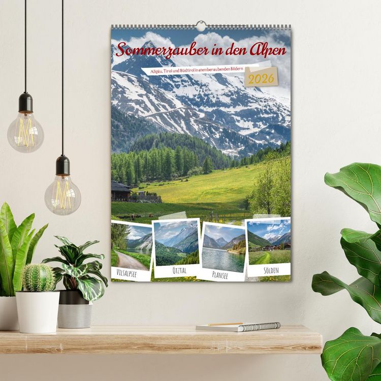 Produktbild: Sommerzauber in den Alpen (Wandkalender 2026 DIN A2 hoch), CALVENDO Monatskalender