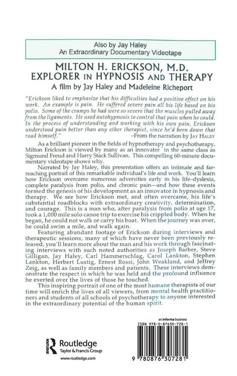 Produktbild: Jay Haley On Milton H. Erickson