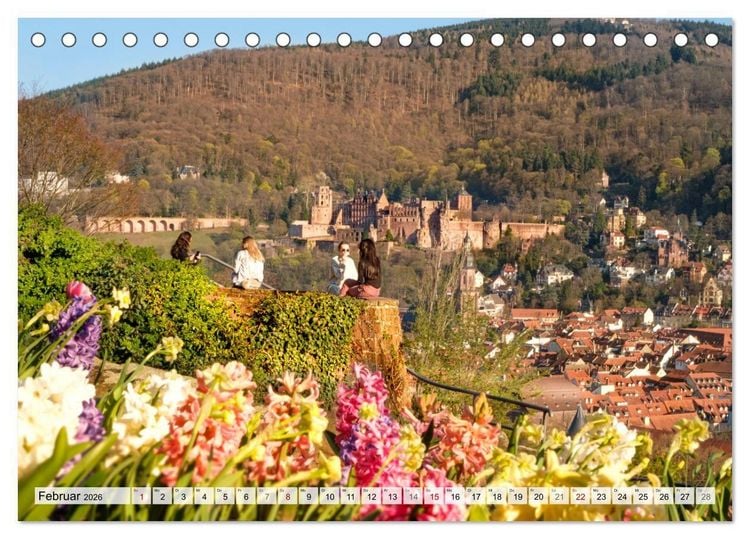 Produktbild: Romantisches Heidelberg &ndash; 12 Traummotive voller Magie und Geschichte (Tischkalender 2026 DIN A5 quer), CALVENDO Monatskalender