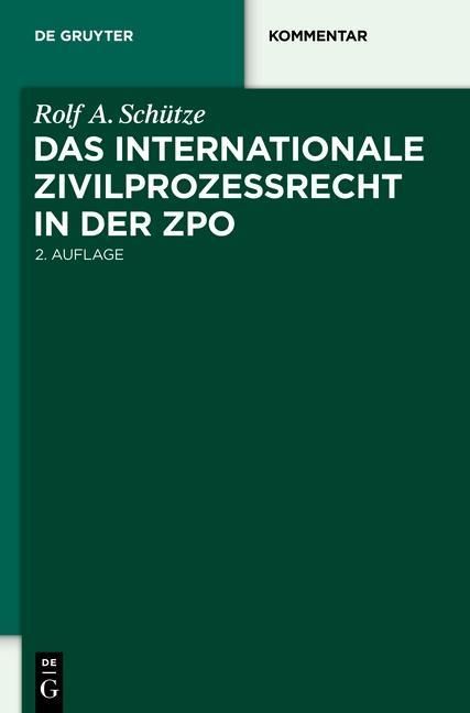 Produktbild: Das internationale Zivilprozessrecht in der ZPO