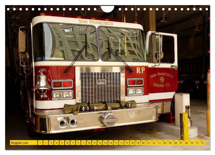 Produktbild: Die Feuerwehr. U.S. Firefighter im Einsatz (Wandkalender 2026 DIN A4 quer), CALVENDO Monatskalender