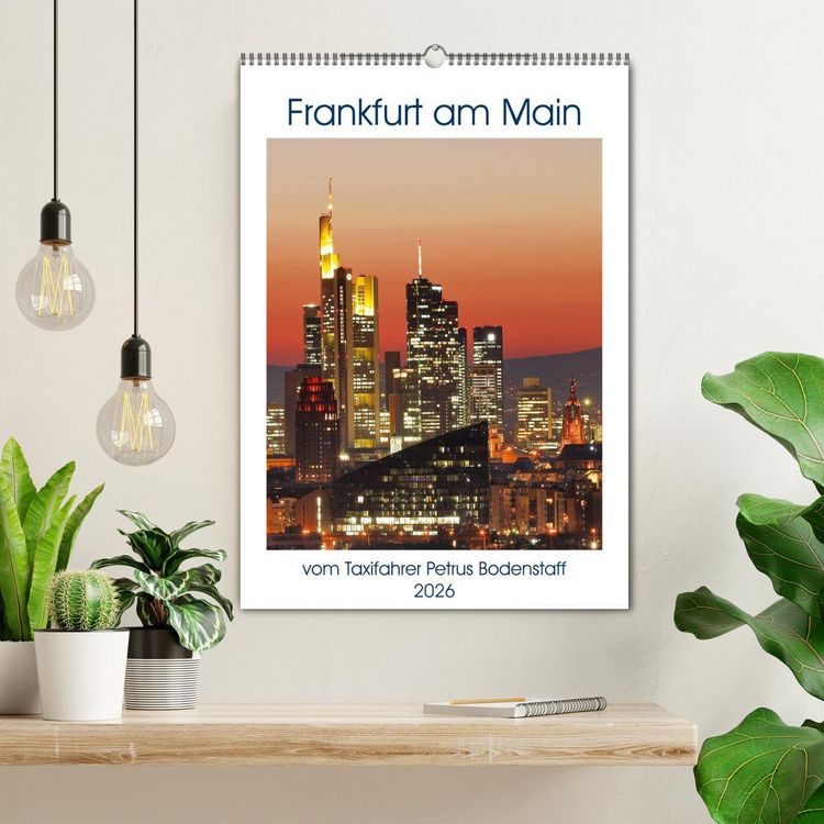 Produktbild: Frankfurt am Main vom Frankfurter Taxifahrer Petrus Bodenstaff (Wandkalender 2026 DIN A2 hoch), CALVENDO Monatskalender