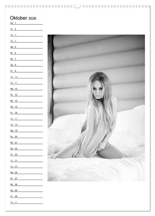 Produktbild: Mode in schwarz und wei&szlig; (hochwertiger Premium Wandkalender 2026 DIN A2 hoch), Kunstdruck in Hochglanz