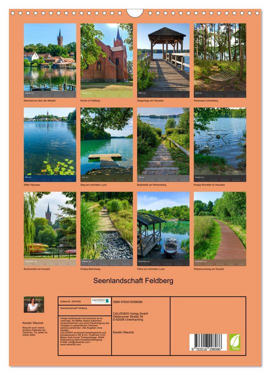 Produktbild: Seenlandschaft Feldberg (Wandkalender 2026 DIN A3 hoch), CALVENDO Monatskalender