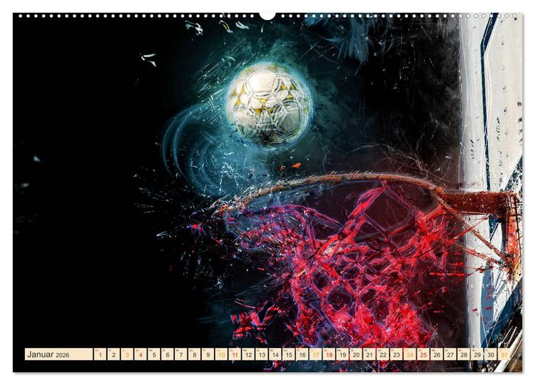 Produktbild: Basketball extrem (hochwertiger Premium Wandkalender 2026 DIN A2 quer), Kunstdruck in Hochglanz