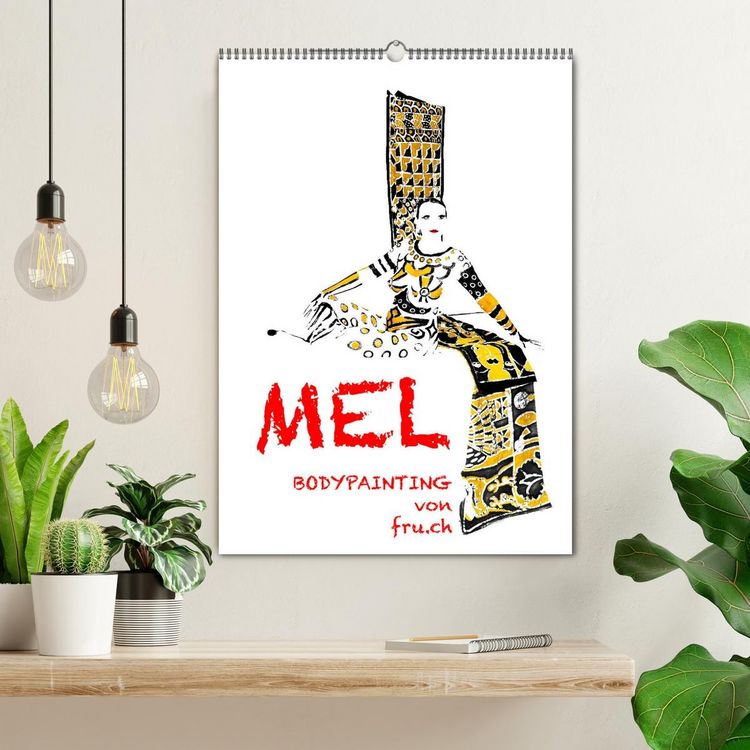 Produktbild: MEL Bodypainting von fru.ch (Wandkalender 2026 DIN A2 hoch), CALVENDO Monatskalender