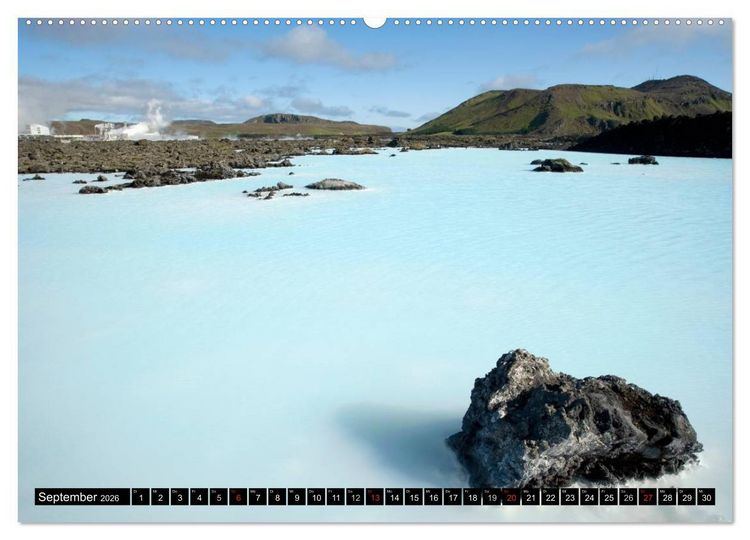 Produktbild: Island (Wandkalender 2026 DIN A2 quer), CALVENDO Monatskalender
