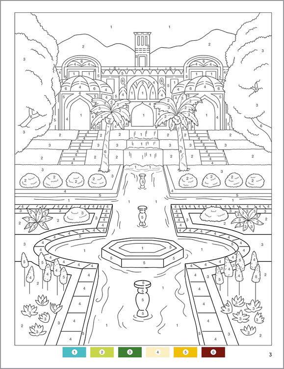 Produktbild: Garden Relaxation Color by Numbers for Adults