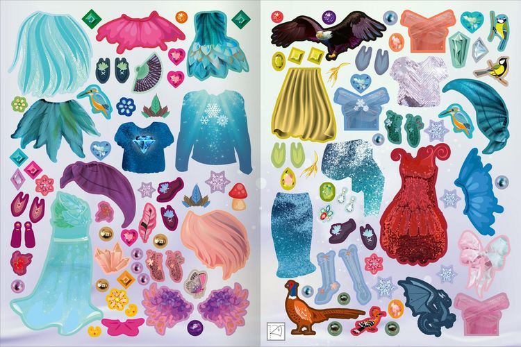 Produktbild: Sticker-Anziehpuppen Metallic &ndash; Winterfeen