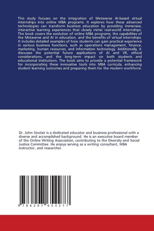 Produktbild: Incorporating AI-based Metaverse Internships for Online MBA Programs