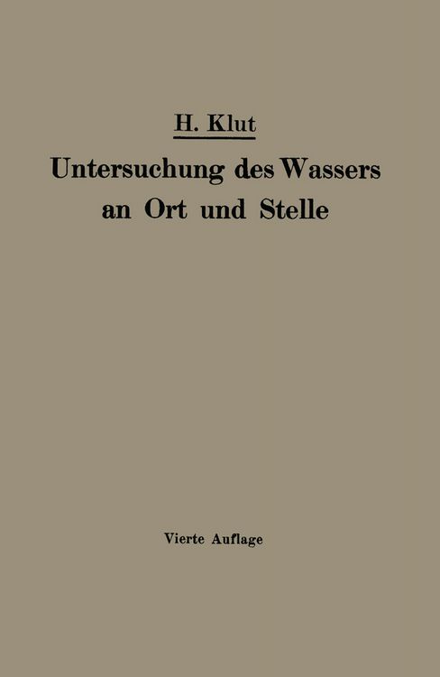Produktbild: Untersuchung des Wassers an Ort und Stelle