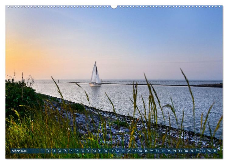 Produktbild: Erlebe mit mir Ostfriesland (hochwertiger Premium Wandkalender 2026 DIN A2 quer), Kunstdruck in Hochglanz