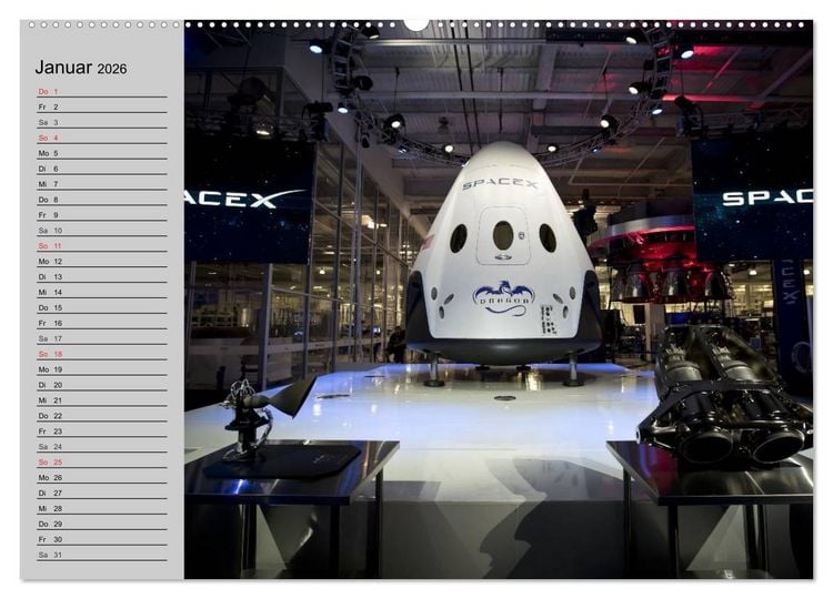 Produktbild: Space Shuttle. Impressionen aus der Raumfahrt (Wandkalender 2026 DIN A2 quer), CALVENDO Monatskalender
