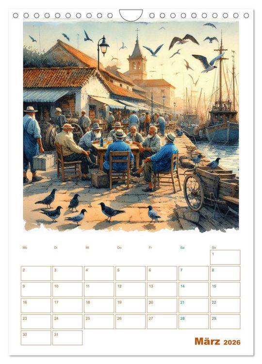 Produktbild: Andalusische Augenblicke (Wandkalender 2026 DIN A4 hoch), CALVENDO Monatskalender
