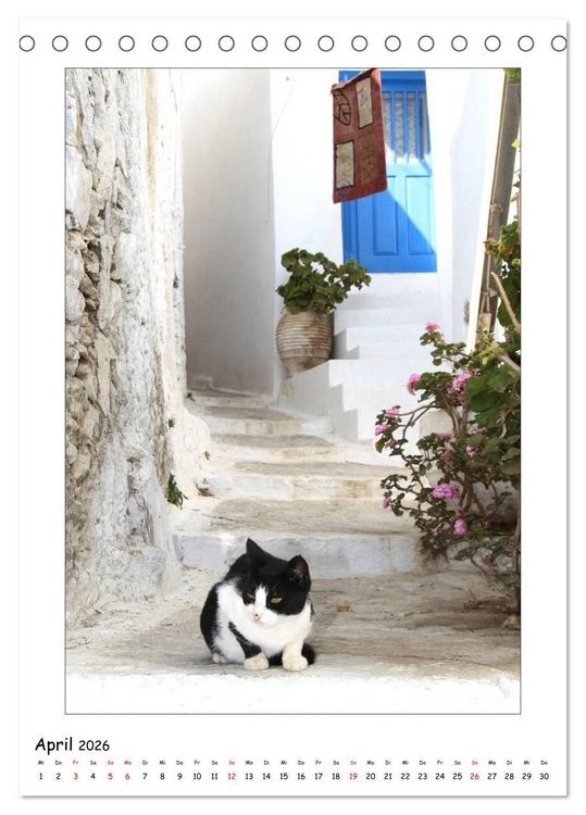 Produktbild: Griechische Gef&uuml;hle (Tischkalender 2026 DIN A5 hoch), CALVENDO Monatskalender