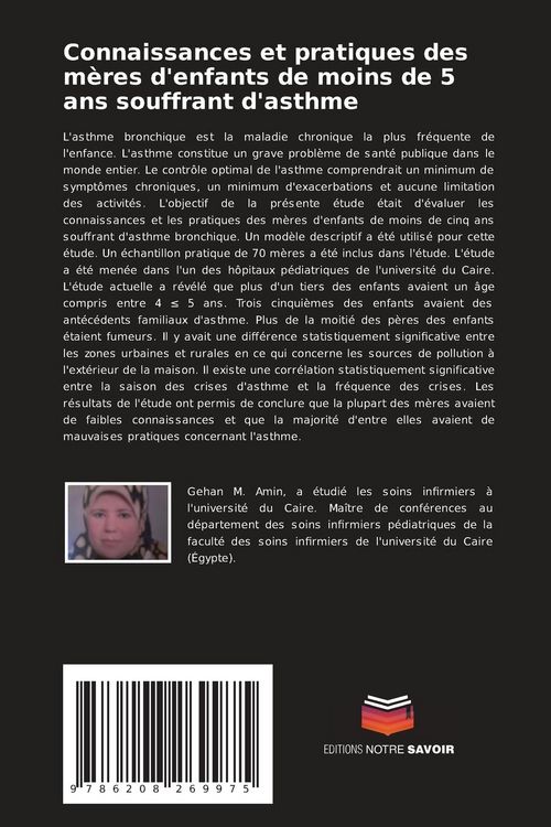 Produktbild: Connaissances et pratiques des m&egrave;res d'enfants de moins de 5 ans souffrant d'asthme