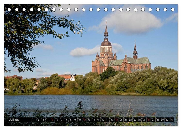 Produktbild: Hansestadt Stralsund (Tischkalender 2026 DIN A5 quer), CALVENDO Monatskalender