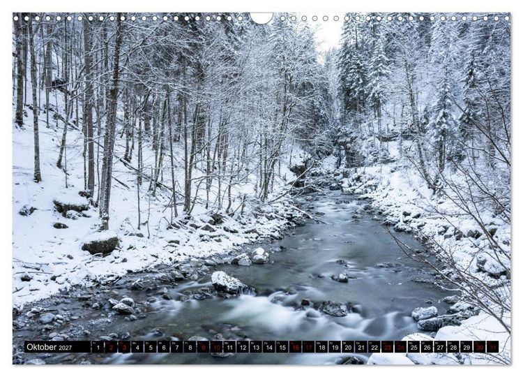 Produktbild: Breitachklamm im Wandel der Jahreszeiten (Wandkalender 2027 DIN A3 quer), CALVENDO Monatskalender