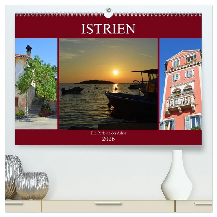 Produktbild: Istrien - Die Perle an der Adria (hochwertiger Premium Wandkalender 2026 DIN A2 quer), Kunstdruck in Hochglanz