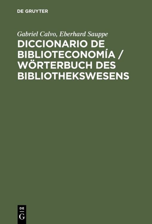 Produktbild: Diccionario de Biblioteconom&iacute;a
