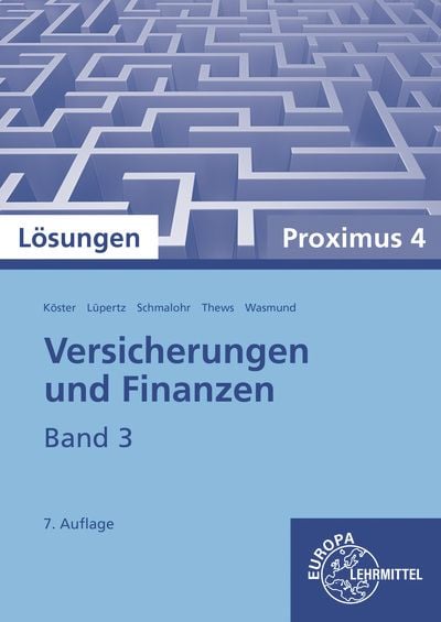 Produktbild: L&ouml;sungen zu 23070 Versicherungen und Finanzen, Band 3, Proximus 4