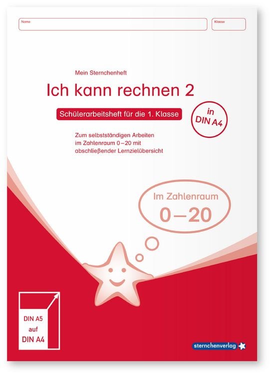 Produktbild: Ich kann rechnen 2 - Ausgabe in A4 - Schülerarbeitsheft für die 1. Klasse