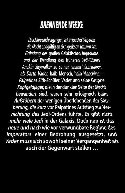 Produktbild: Star Wars Comics: Darth Vader (Ein Comicabenteuer): Brennende Meere