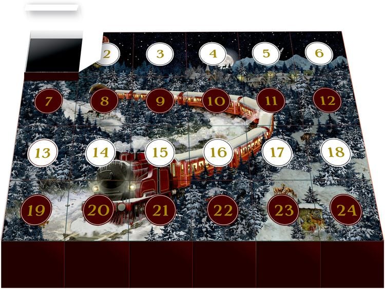 Produktbild: Weihnachtsexpress, Puzzle-Adventskalender (Behr)