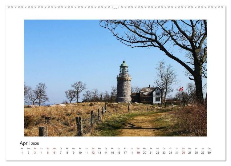 Produktbild: Sonneninsel Bornholm (hochwertiger Premium Wandkalender 2026 DIN A2 quer), Kunstdruck in Hochglanz