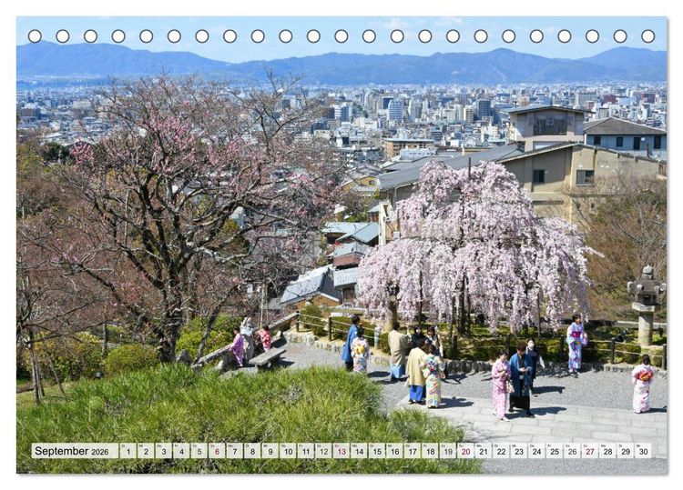 Produktbild: Die Kirschbl&uuml;te in Japan (Tischkalender 2026 DIN A5 quer), CALVENDO Monatskalender