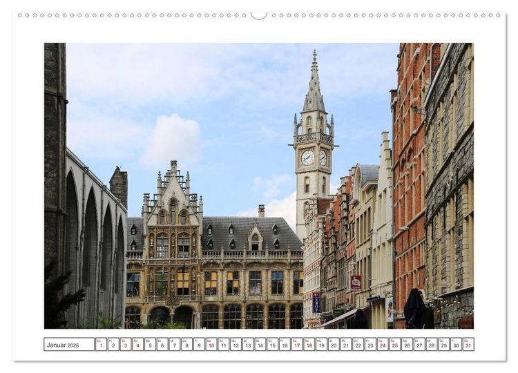 Produktbild: Unterwegs in Flandern (hochwertiger Premium Wandkalender 2026 DIN A2 quer), Kunstdruck in Hochglanz