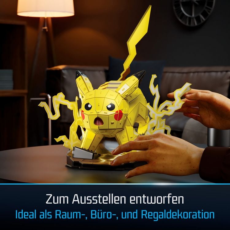 Produktbild: 4D Build - Pok&eacute;mon Pikachu - detailreicher 3D-Modellbausatz