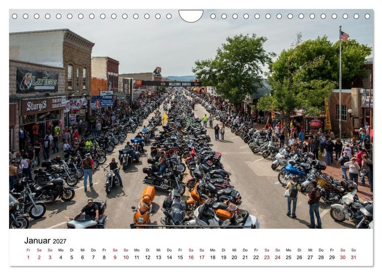 Produktbild: Sturgis - Die ber&uuml;hmteste Motorrad-Rallye der Welt (Wandkalender 2027 DIN A4 quer), CALVENDO Monatskalender