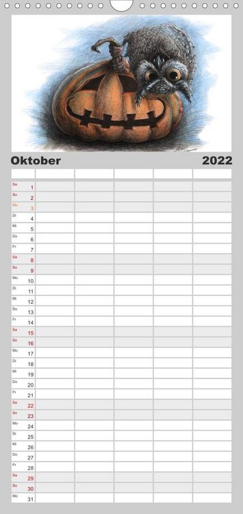 Produktbild: Familienplaner TIERONISCH (Wandkalender 2022 , 21 cm x 45 cm, hoch)