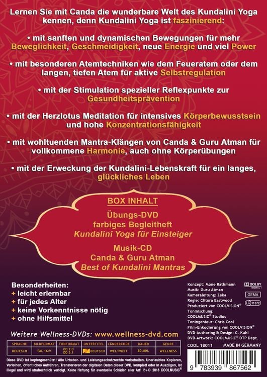 Produktbild: Kundalini Yoga & Mantra Box - Set inklusive Anf&auml;nger-DVD, &Uuml;bungsheft (+ Musik-CD)