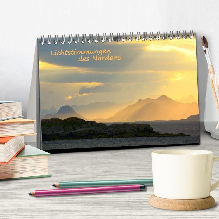 Produktbild: Lichtstimmungen des Nordens (Tischkalender 2026 DIN A5 quer), CALVENDO Monatskalender