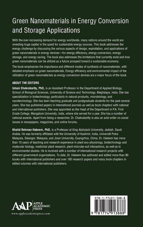 Produktbild: Green Nanomaterials in Energy Conversion and Storage Applications