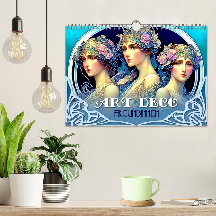 Produktbild: Art Deco Freundinnen (Wandkalender 2026 DIN A4 quer), CALVENDO Monatskalender