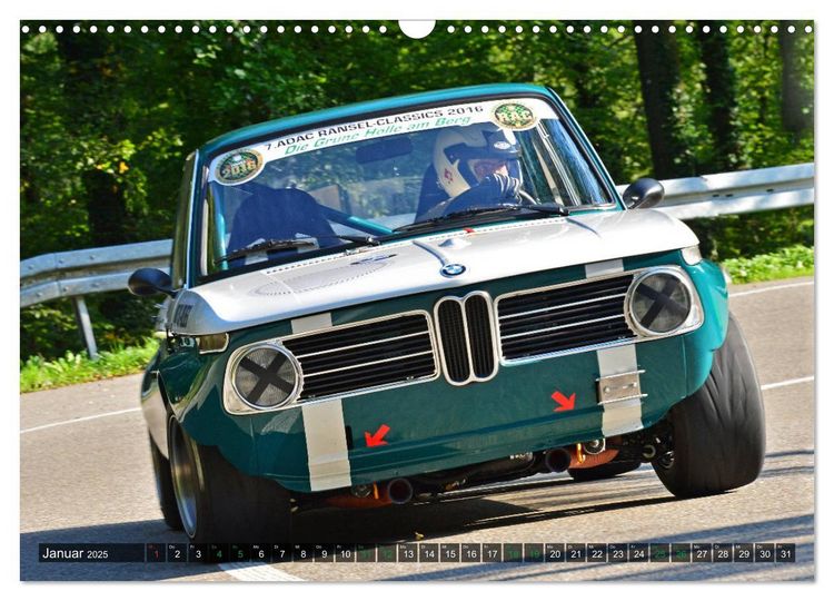 Produktbild: OLDTIMER BERGRENNEN - BMW Fahrzeuge (Wandkalender 2025 DIN A3 quer), CALVENDO Monatskalender