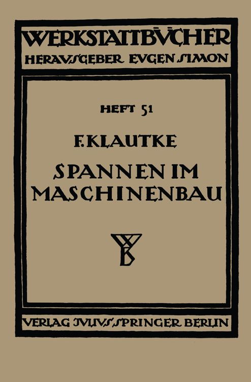 Produktbild: Spannen im Maschinenbau