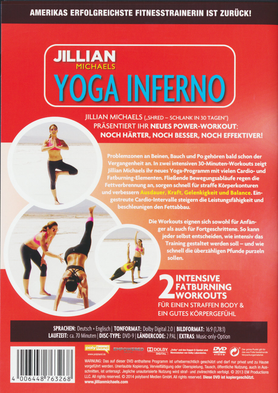 Produktbild: Jillian Michaels - Yoga Inferno