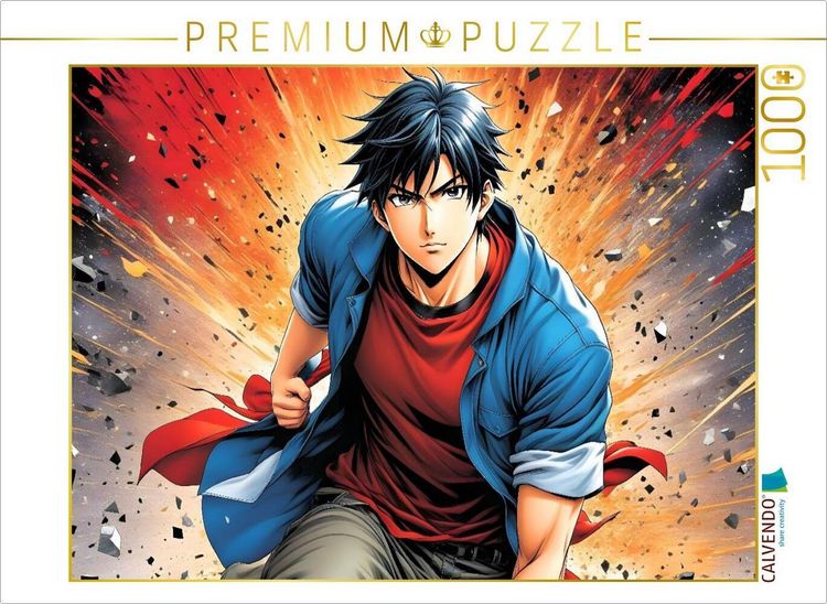 Produktbild: CALVENDO Puzzle Manga Superheld Daichi Rindou - Der Fels in der Brandung | 1000 Teile Lege-Gr&ouml;&szlig;e 64x48cm Foto-Puzzle f&uuml;r gl&uuml;ckliche Stunden