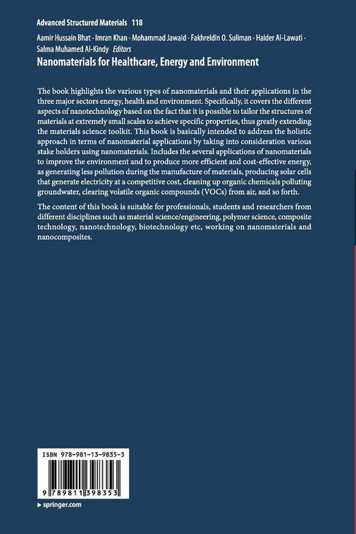Produktbild: Nanomaterials for Healthcare, Energy and Environment