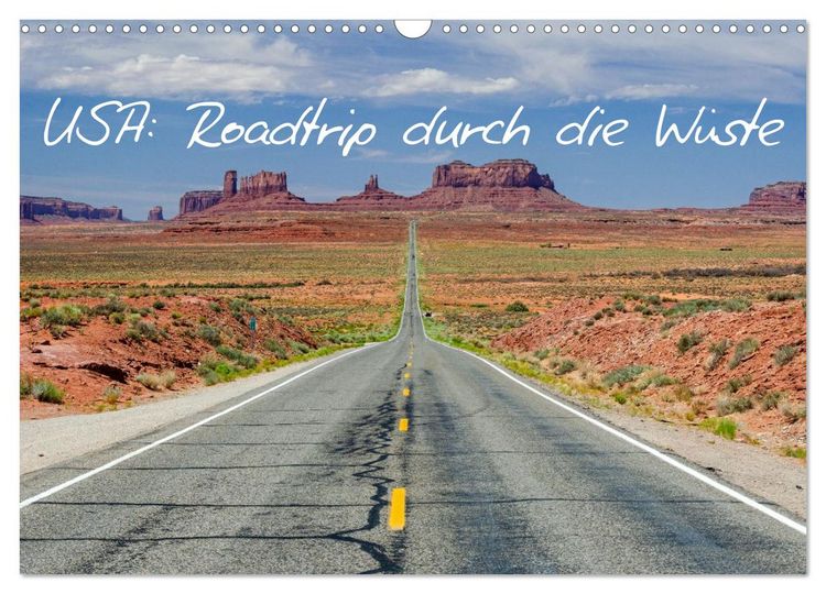 Produktbild: USA: Roadtrip durch die W&uuml;ste (Wandkalender 2026 DIN A3 quer), CALVENDO Monatskalender