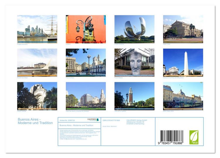 Produktbild: Buenos Aires - Moderne und Tradition (Wandkalender 2026 DIN A4 quer), CALVENDO Monatskalender